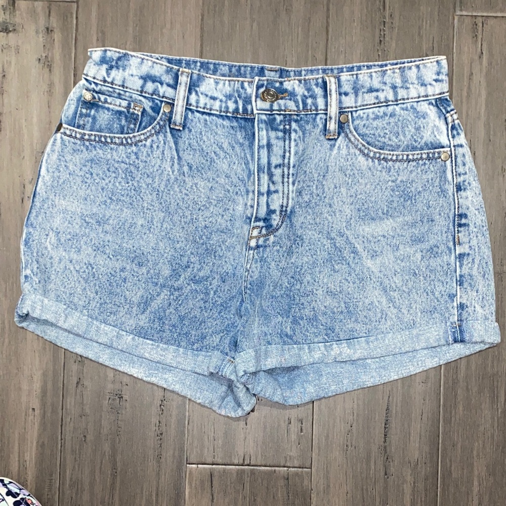 Light Blue Denim Jean Shorts Celebrity Pink 7
